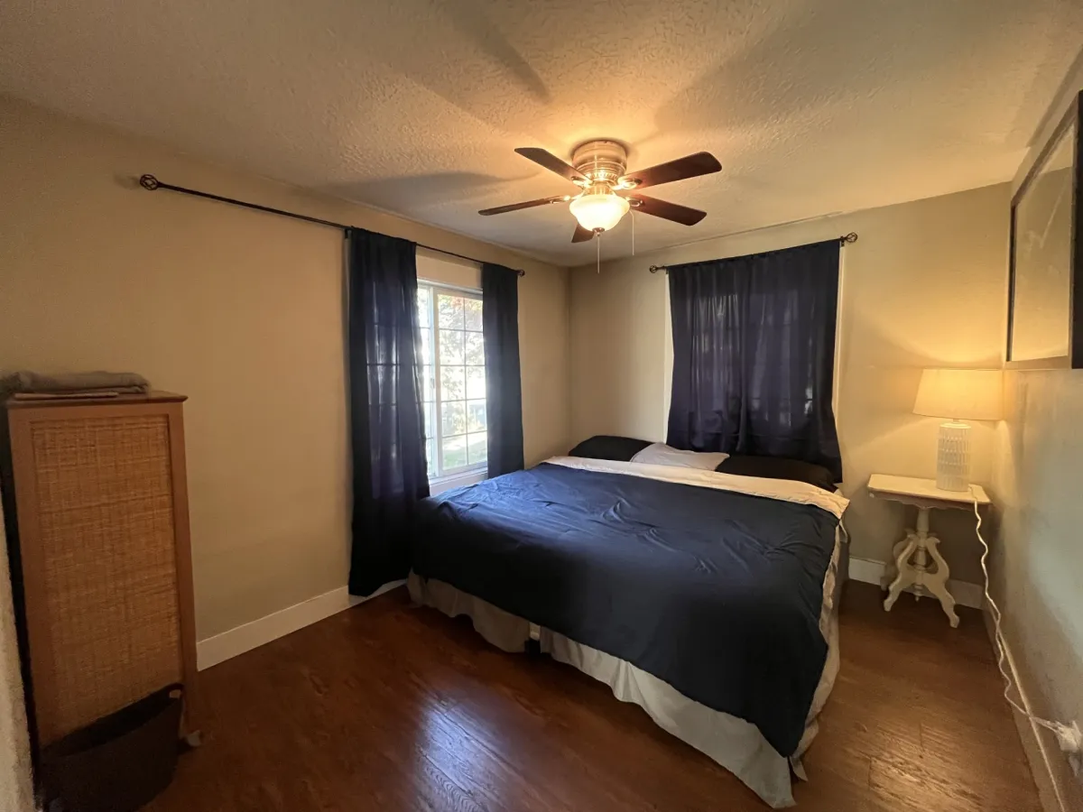 First bedroom in the 1st Street student house